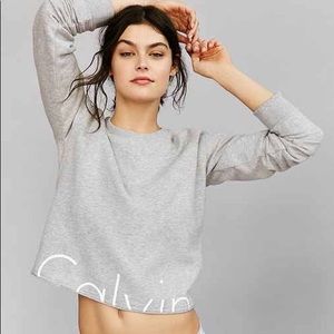 Calvin Klein Cropped Logo Sweatshirt